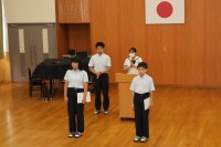 全校集会を行いました。