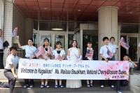 全米さくらの女王が来校されました！