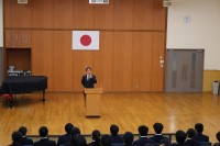 期末考査明け集会を行いました。