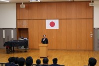 ２学期終業式を行いました。